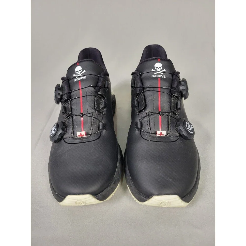 G/FORE G/DRIVE Spikeless Golf Shoes Mens Size 7.5 Onyx Waterproof G4MF21EF32
